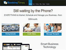 Tablet Screenshot of bookingtimes.com